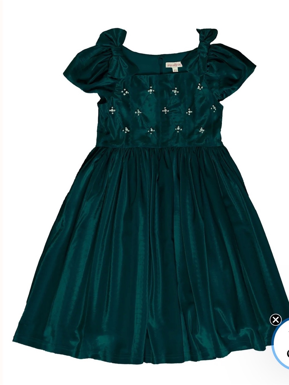 Ivy City Co Mini Tiara Dress - emerald green